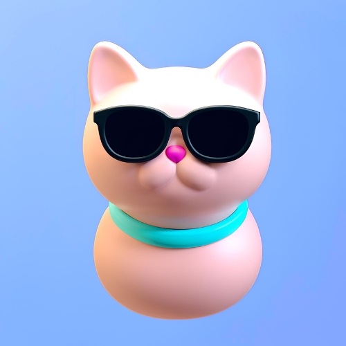 サングラスをかけた猫ちゃん